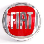 ORIGINAL 1990'S FIAT CAR BADGE SHOWROOM LIGHT BOX ADVERTISING SIGN