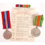 WWII SECOND WORLD WAR MEDAL GROUP