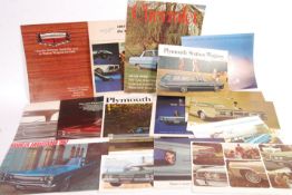 COLLECTION OF 15 1960'S AMERICAN CAR BROCHURES.
