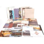 LARGE COLLECTION OF APPROX 60 1970'S AMERICAN CAR BROCHURES