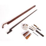 POST WAR RUSSIAN MOSIN NAGANT RIFLE BAYONET AND CLEANING KIT