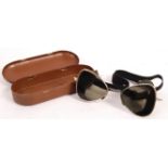 ORIGINAL WWII BRITISH RAF ROYAL AIR FORCE SUNGLASSES AND CASE