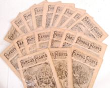 COLLECTION OF EDWARDIAN FAMOUS FIGHTS MAGAZINES