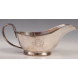 1930'S MAPPIN & WEBB BLUE STAR LINE SHIPPING GRAVY BOAT