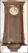 A 19th Century Gustav and Becker Vienna regulator walnut cased wall clock ( a/f selling for