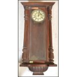 A 19th Century Gustav and Becker Vienna regulator walnut cased wall clock ( a/f selling for