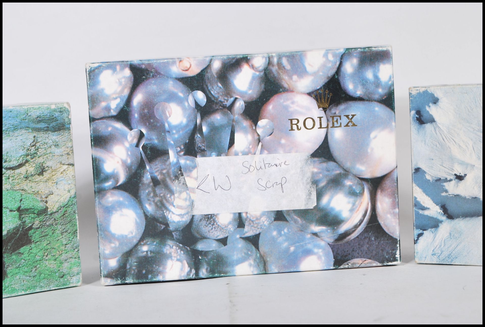 A group of three Rolex boxes each printed with a different design, two marked Oyster. Designs - Bild 3 aus 5