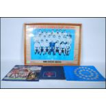 Football Memorabilia - A collection of collectable football memorabilia to include a framed and