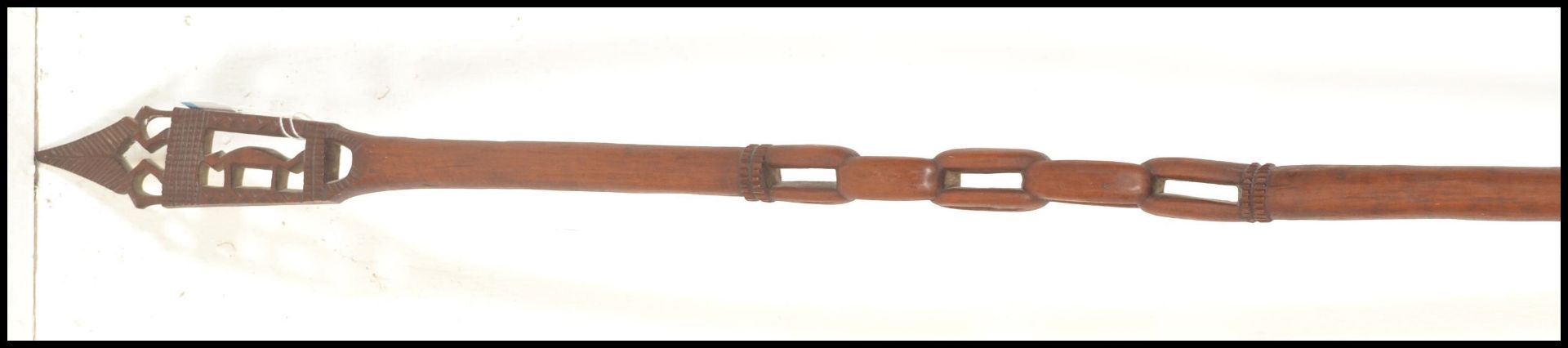 A 20th Century African tribal hardwood ceremonial - Image 5 of 5