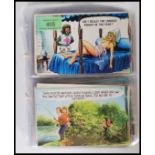 Postcards - A quantity of vintage 20th century novelty & comic postcards by Bamforth on various