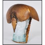 Taxidermy Interest - An early 20th century Armadillo shell with head and tail.