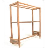 A 20th Century French hall stand of oak constructi