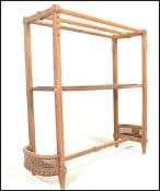 A 20th Century French hall stand of oak constructi