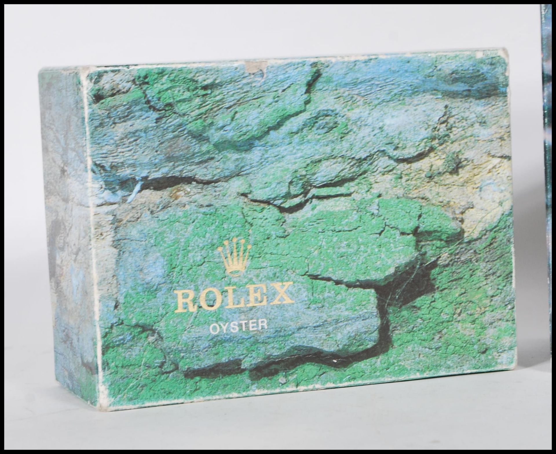 A group of three Rolex boxes each printed with a different design, two marked Oyster. Designs - Bild 2 aus 5