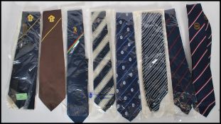 A collection of x7 vintage neck ties / uniform ties. Many appear unused / as new in their original