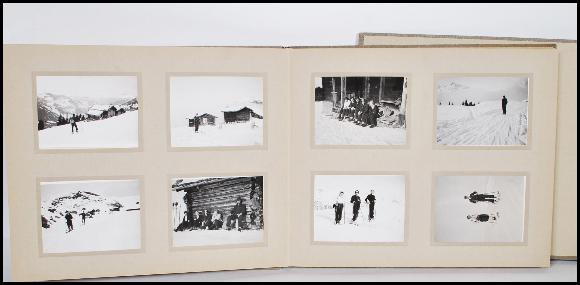 Three Photograph albums circa 1920/30's of trips to Norway and Switzerland showing skiing, - Image 9 of 16