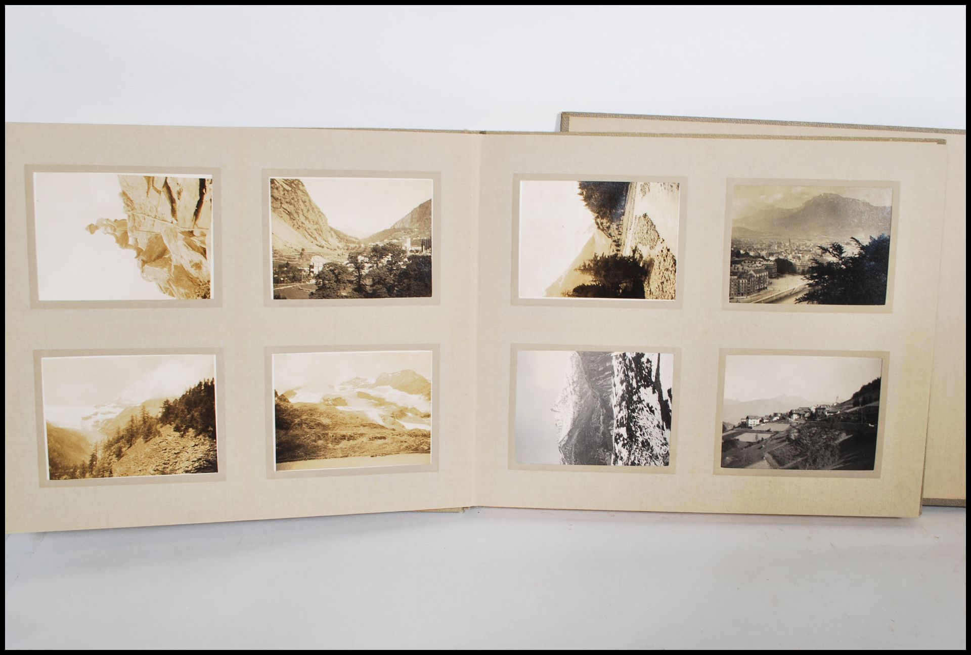 Three Photograph albums circa 1920/30's of trips to Norway and Switzerland showing skiing, - Image 4 of 16