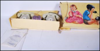 A vintage 1960's Italian Telephono boxed children's inter communication telephone set in the