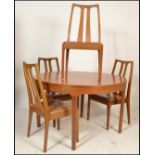 A retro 20th Century teak wood Nathan dining table