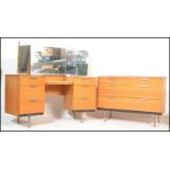 A retro 20th Century teak wood dressing table and