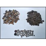 A collection of coins dating from the 18th Century to include British and world, silver and bronze