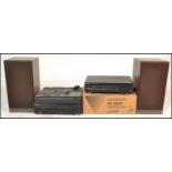 A good pair of Mordaunt-Short Speakers model MS 30. Together with a boxed Kenwood Compact disc