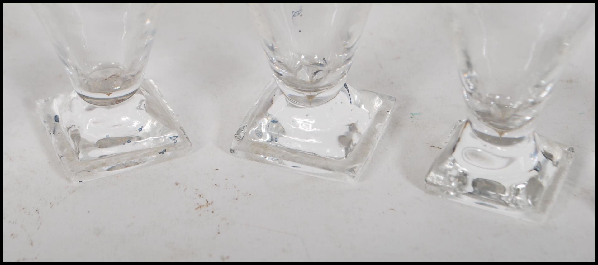 A set of five 19th Century hand blown liqueur / to - Image 4 of 8
