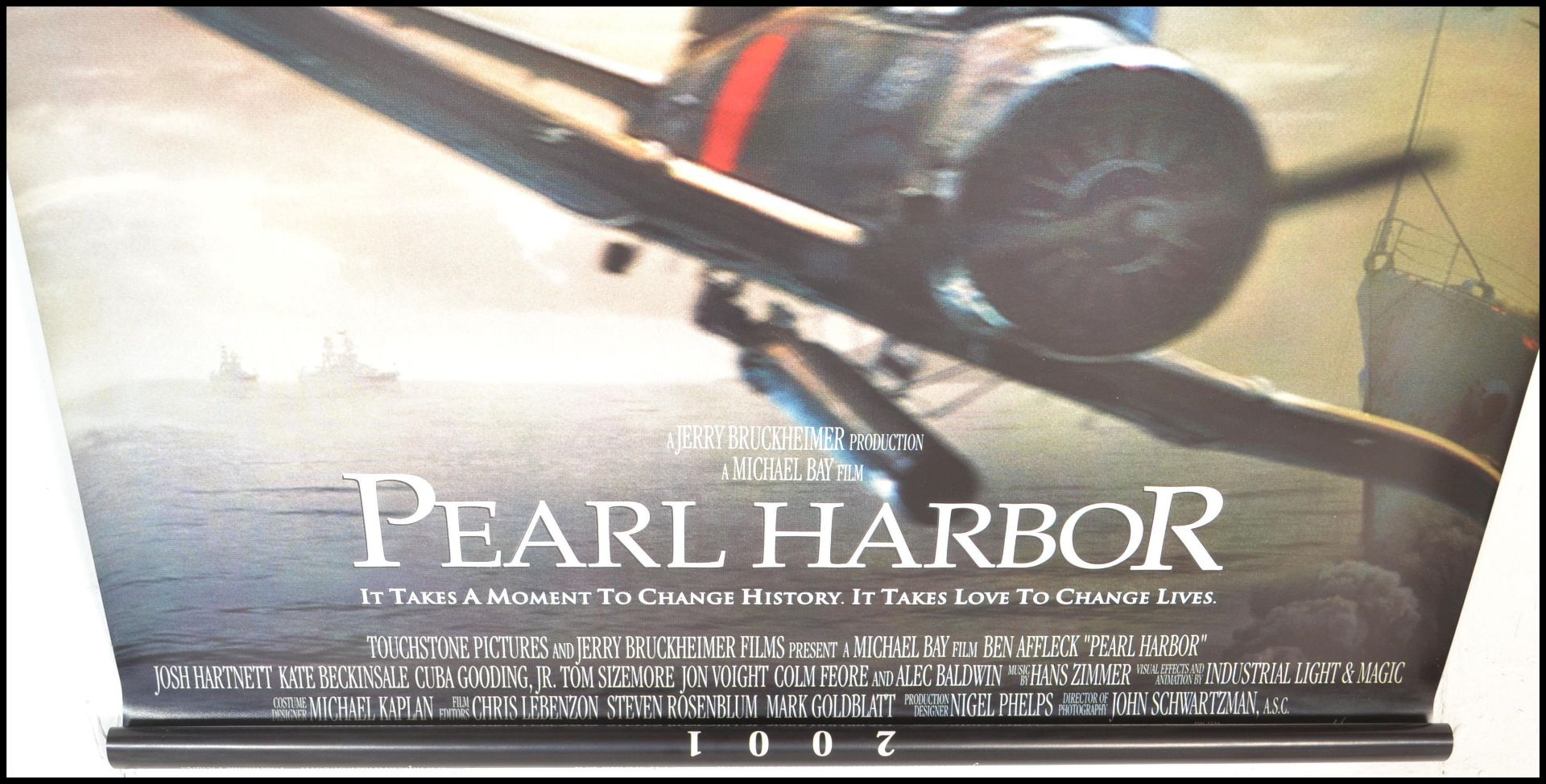 A large original cinema film advertising double sided poster for Pearl Harbour ( 2001 ) starring Ben - Bild 3 aus 4