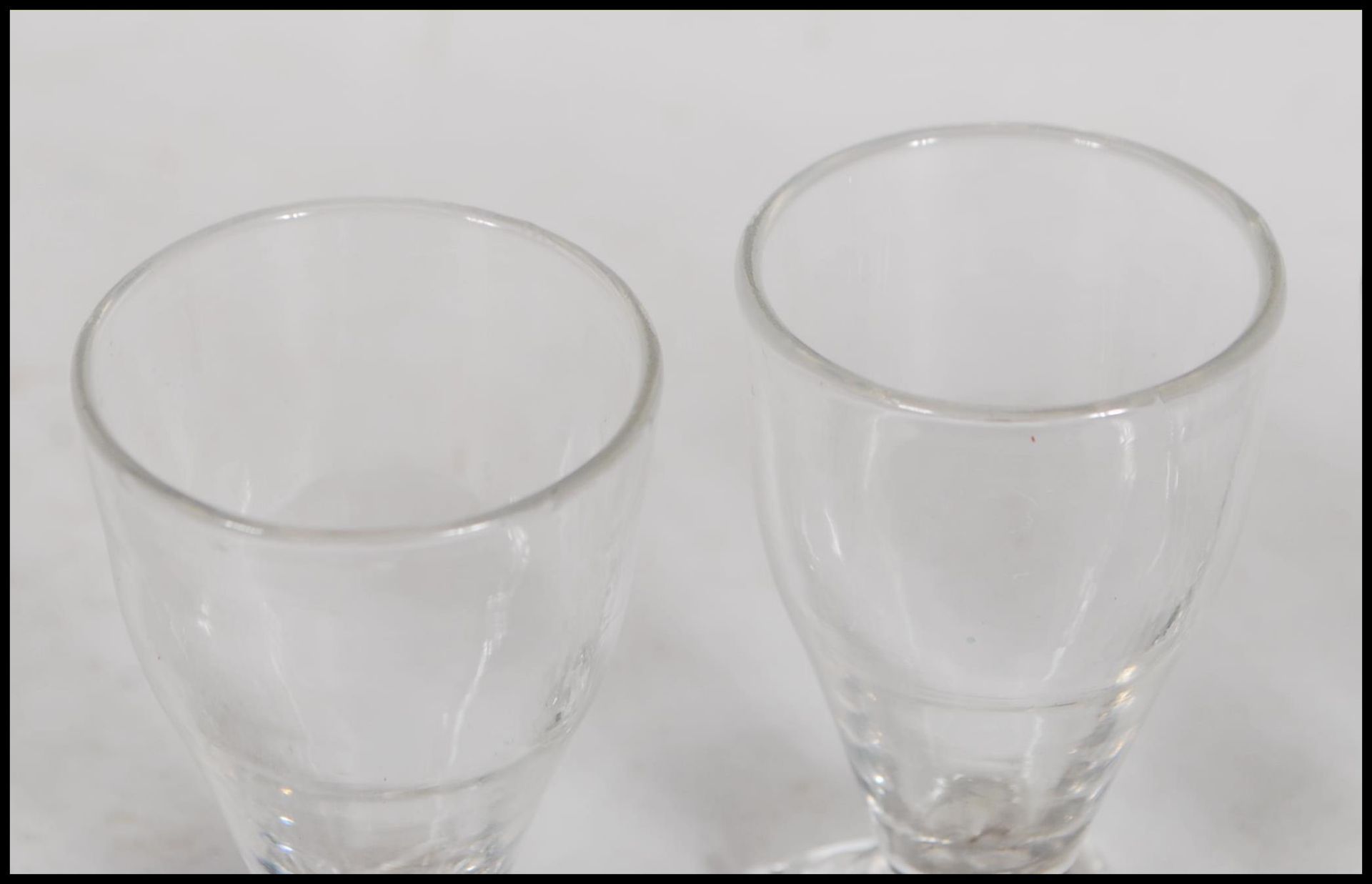 A set of five 19th Century hand blown liqueur / to - Image 7 of 8