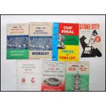 A selection of 20th Century football programs to include Blackpool V Bolton Wanderers final tie
