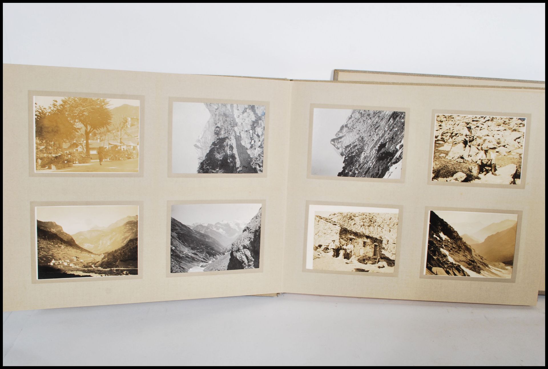 Three Photograph albums circa 1920/30's of trips to Norway and Switzerland showing skiing, - Image 3 of 16