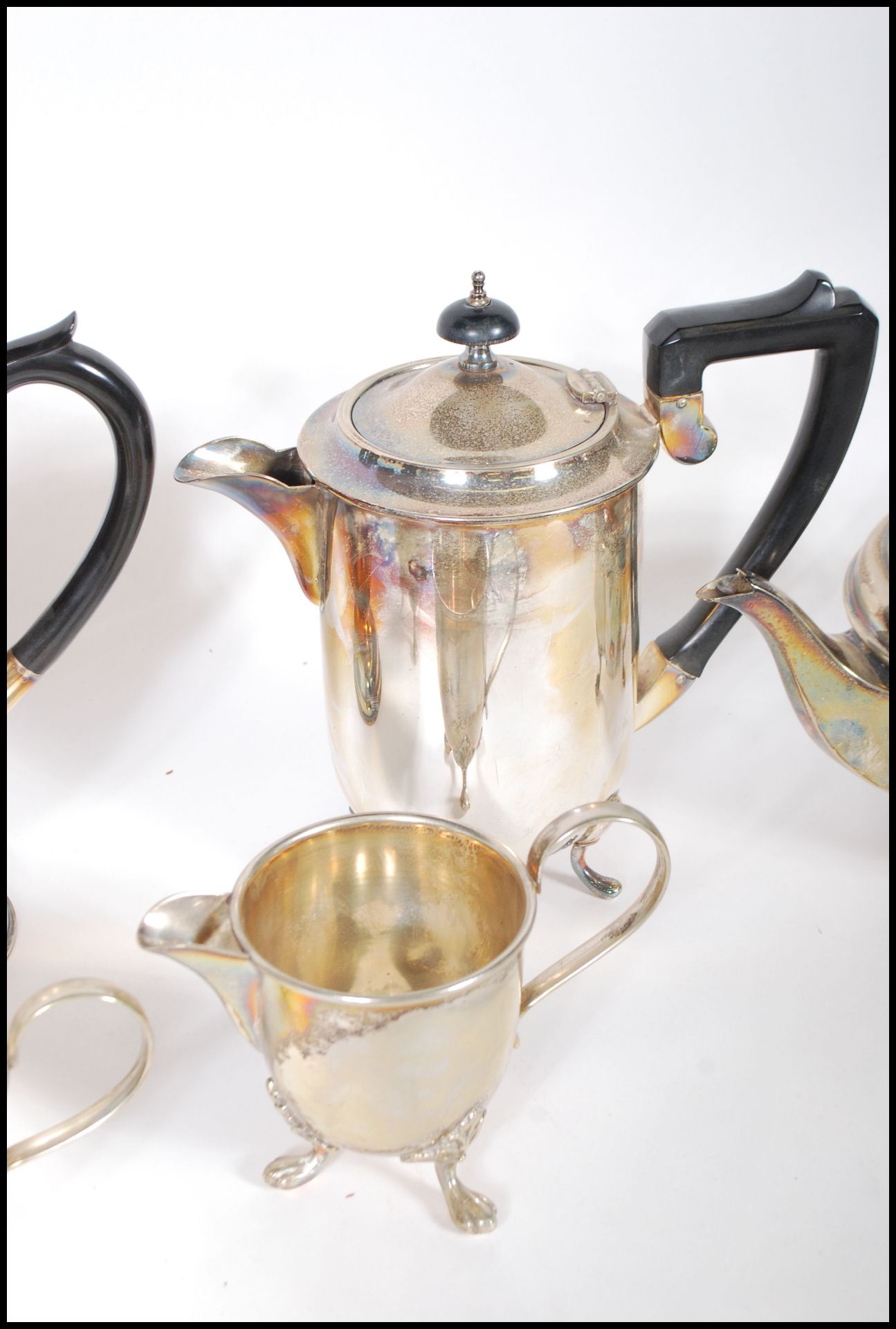 A collection of early 20th Century silver plated items to include hotel ware, teapots, coffee / - Image 5 of 7