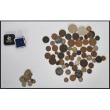 A small group of pre decimal and later coins, mostly British dating from the 19th Century