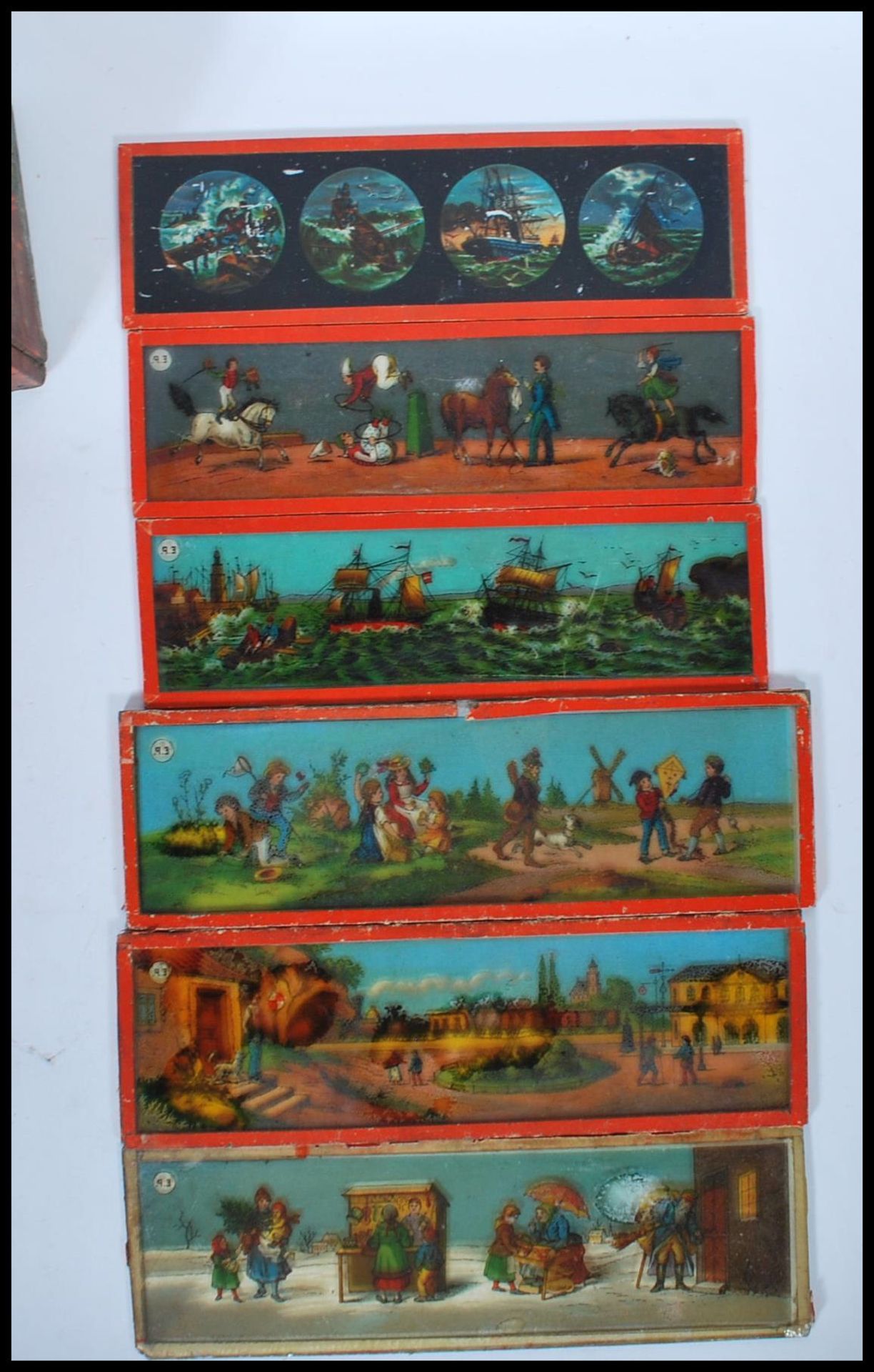 A collection on vintage 20th Century magic lantern slides of various interests to include nursery - Image 6 of 6