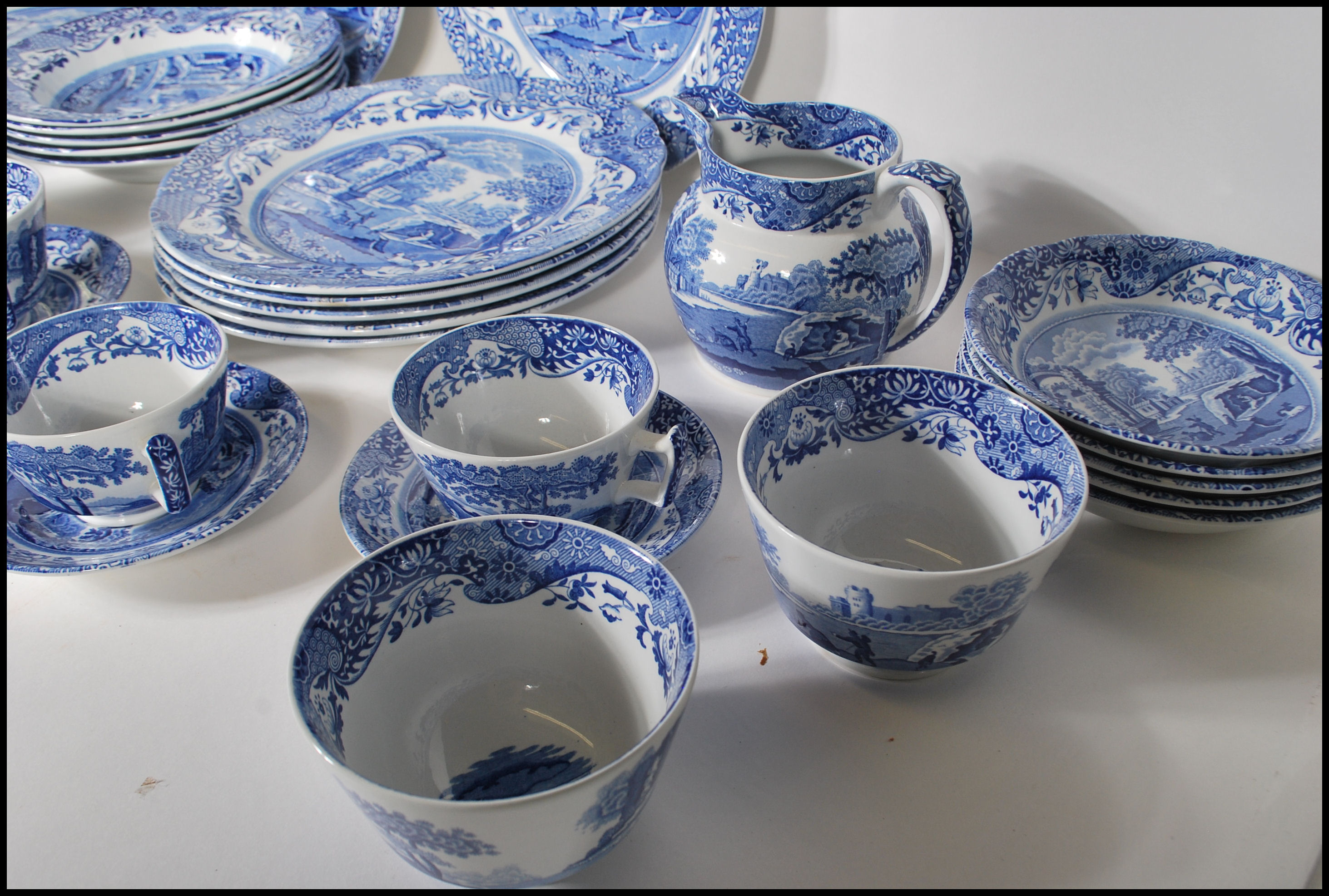 A quantity of 20th Century blue and white printed Spode Italian pattern china wares comprising of - Image 5 of 9