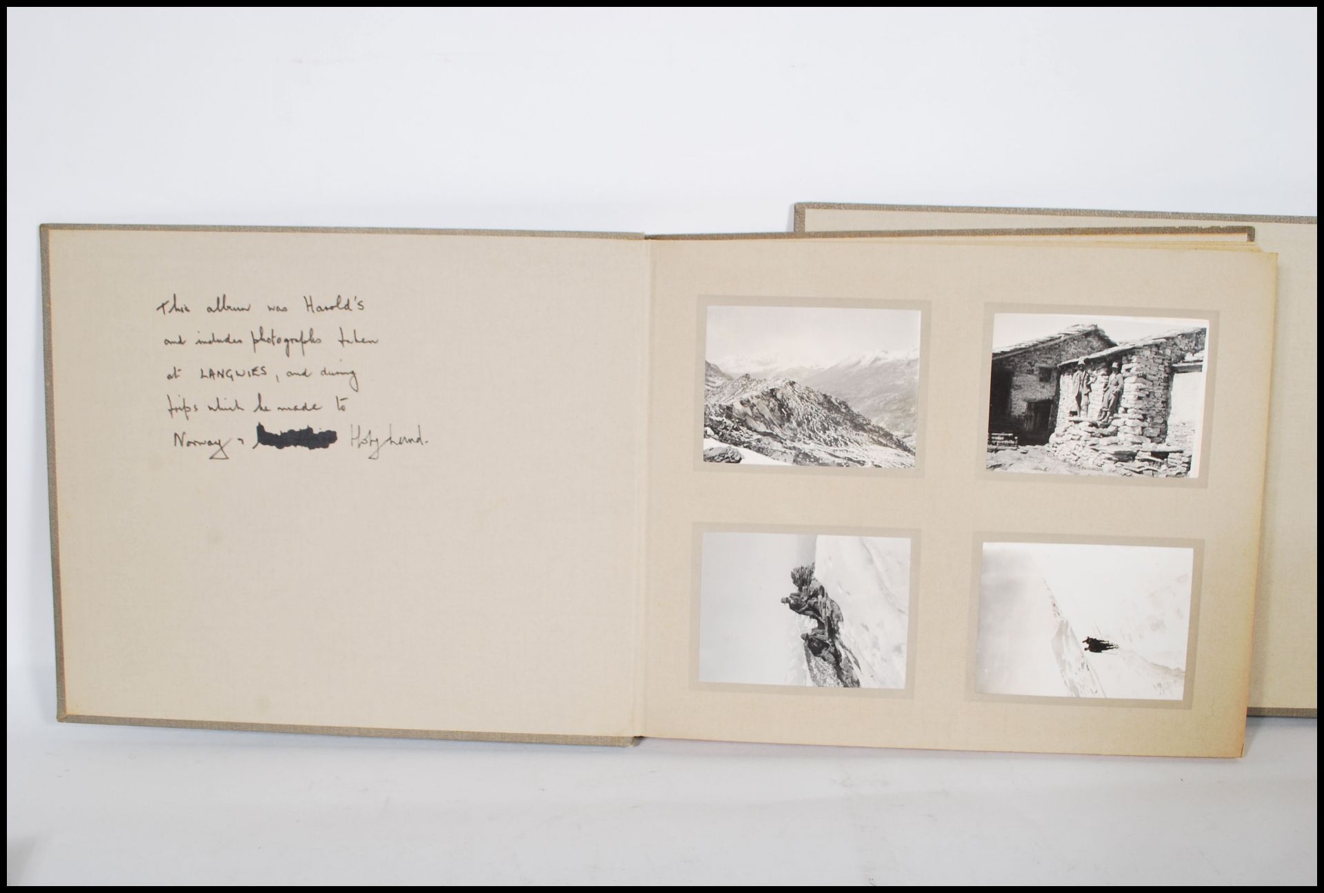 Three Photograph albums circa 1920/30's of trips to Norway and Switzerland showing skiing, - Image 6 of 16