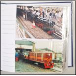 MINIATURE RAILWAYS and small gauge. Photo collection of around 200 colour images in album. Appear to