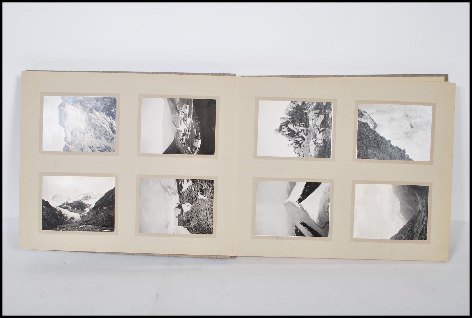 Three Photograph albums circa 1920/30's of trips to Norway and Switzerland showing skiing, - Image 12 of 16