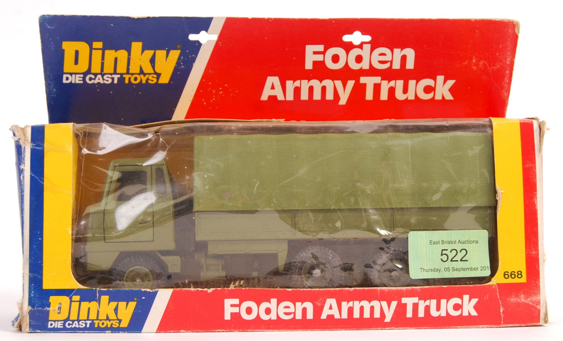 DINKY TOYS BOXED 668 FODEN ARMY TRUCK DIECAST MODEL