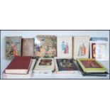 A collection of vintage and antique fashion and costume related books, most being illustrated to