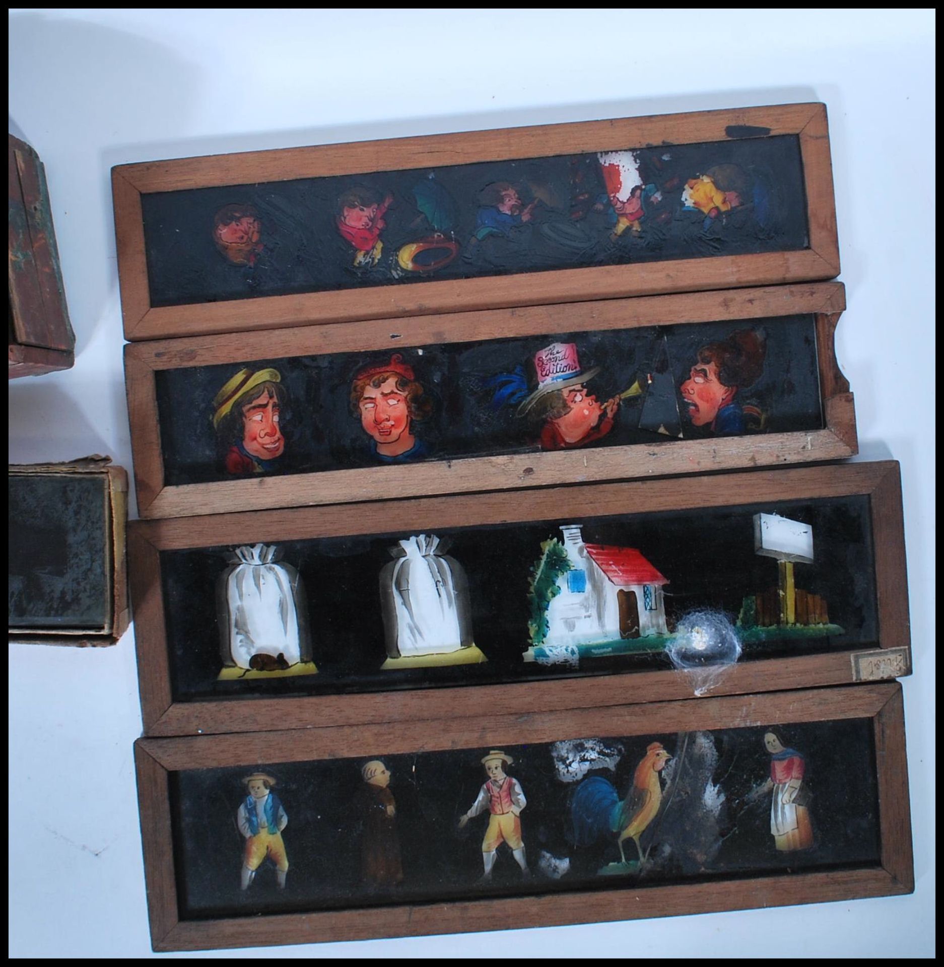 A collection on vintage 20th Century magic lantern slides of various interests to include nursery - Image 4 of 6
