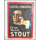 A contemporary artist's impression of a vintage enamel advertising sign for Lloyd and Yorath's prize