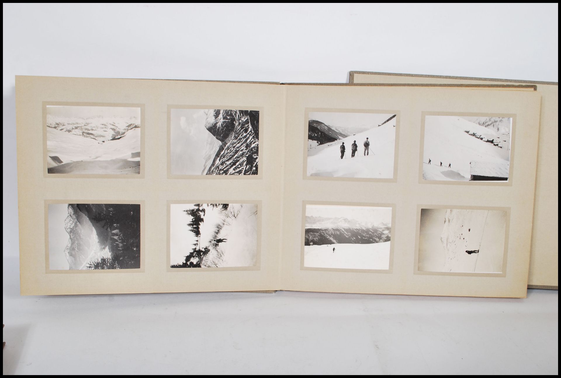 Three Photograph albums circa 1920/30's of trips to Norway and Switzerland showing skiing, - Image 8 of 16