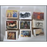 A researchers collection of fine art postcards, approx 1,000. All sizes, colour, B&W both vintage