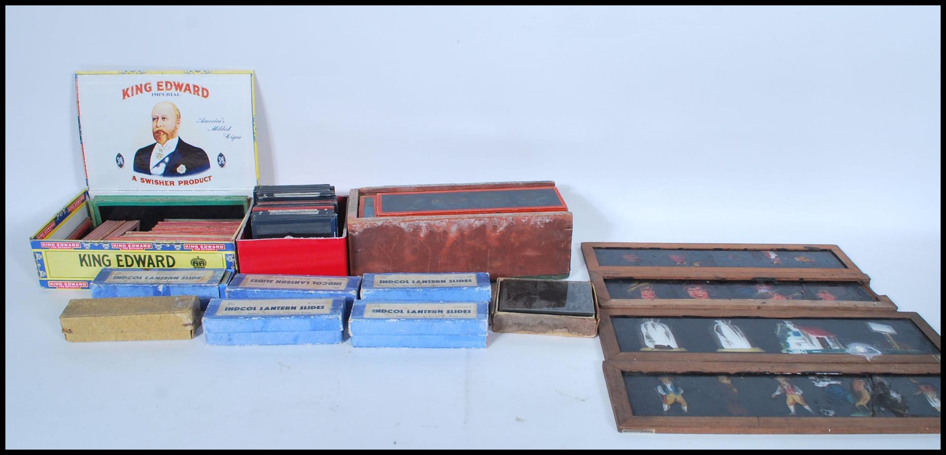 A collection on vintage 20th Century magic lantern slides of various interests to include nursery