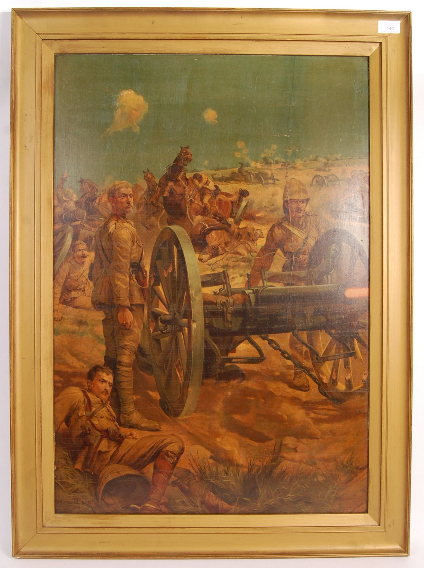 RICHARD CATON WOODVILLE JR FRAMED BOER WAR PRINT