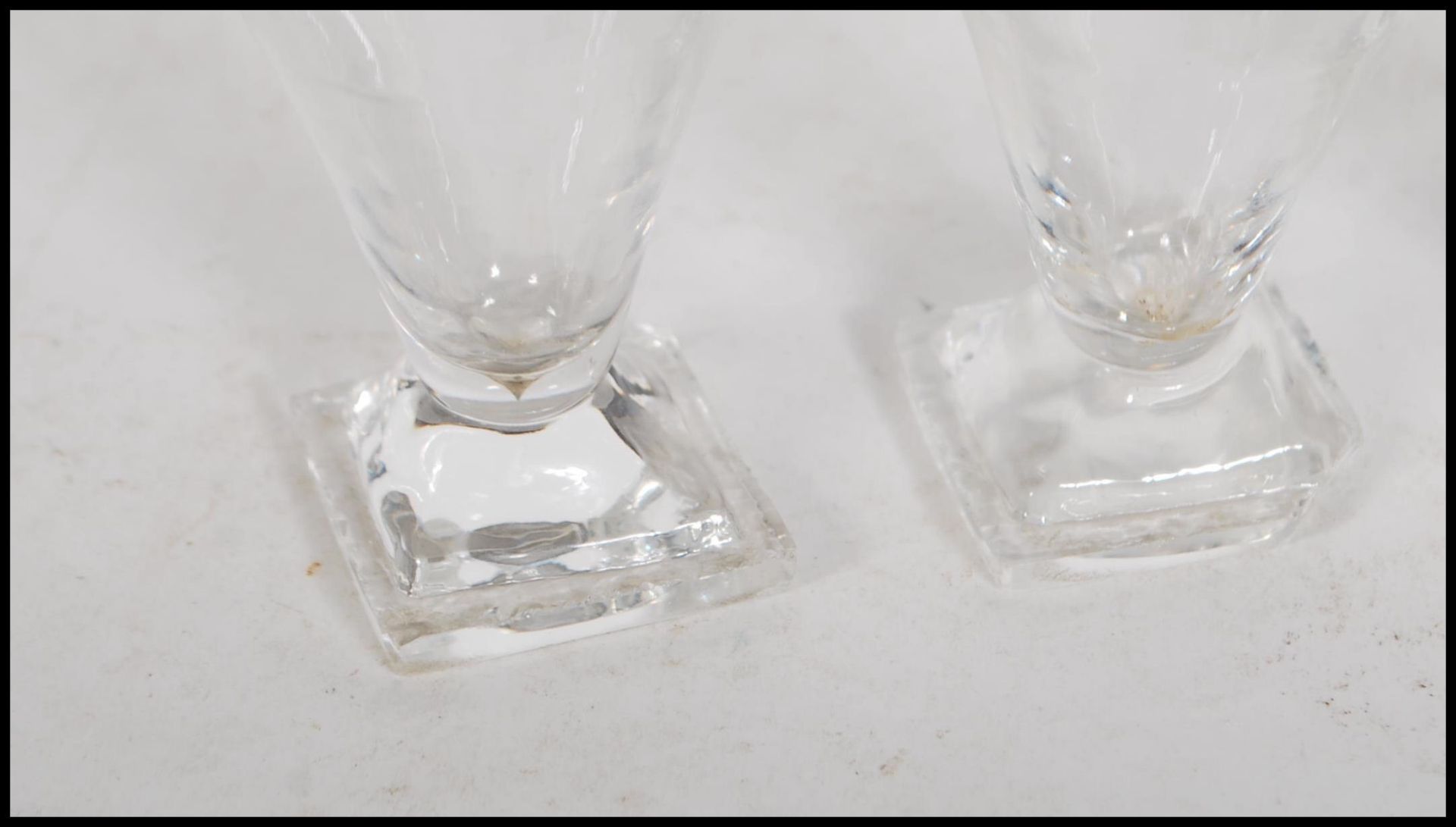 A set of five 19th Century hand blown liqueur / to - Image 3 of 8