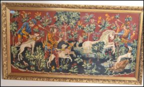 A 20th Century large French Tapestry depicting the