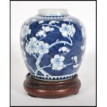 A early 20th Century Chinese blue and white ginger