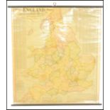 A Vintage Scarborough map of England and wales sho